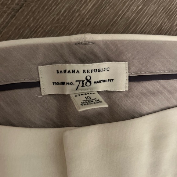 Banana Republic Cream Martin Fit Trousers - Picture 3 of 3